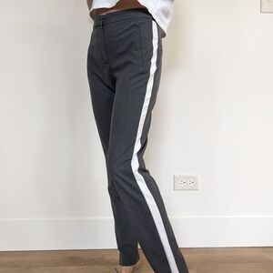 Zara Gray Pants with White Stripe